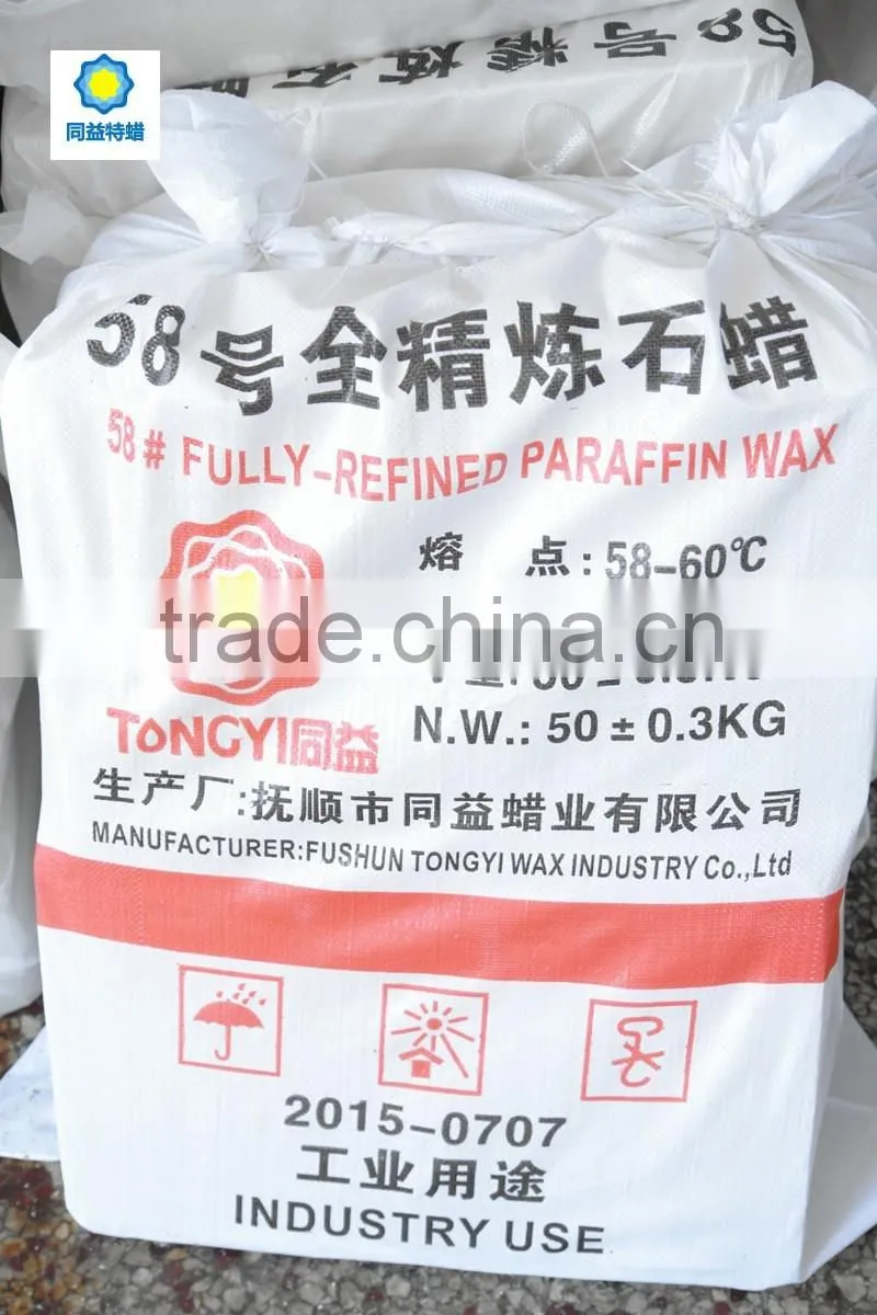 60/62 fully refined paraffin wax bulk wholesale low price candle making China manufacturer supply superior quality