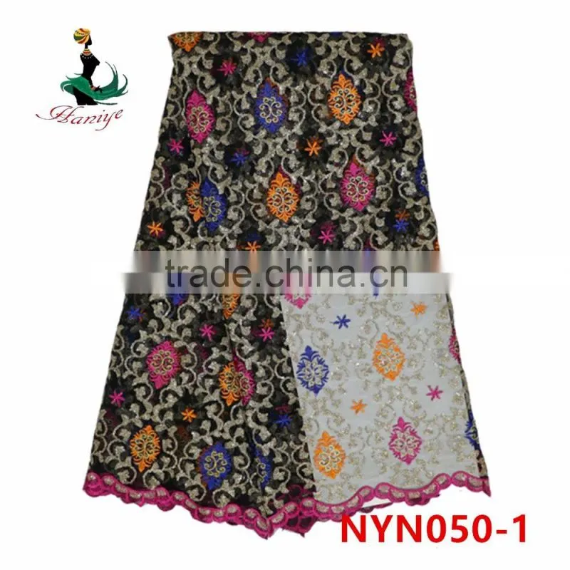 2016 Haniye african comfortable net lace tulle lace fabric for wedding dresses/NYN50