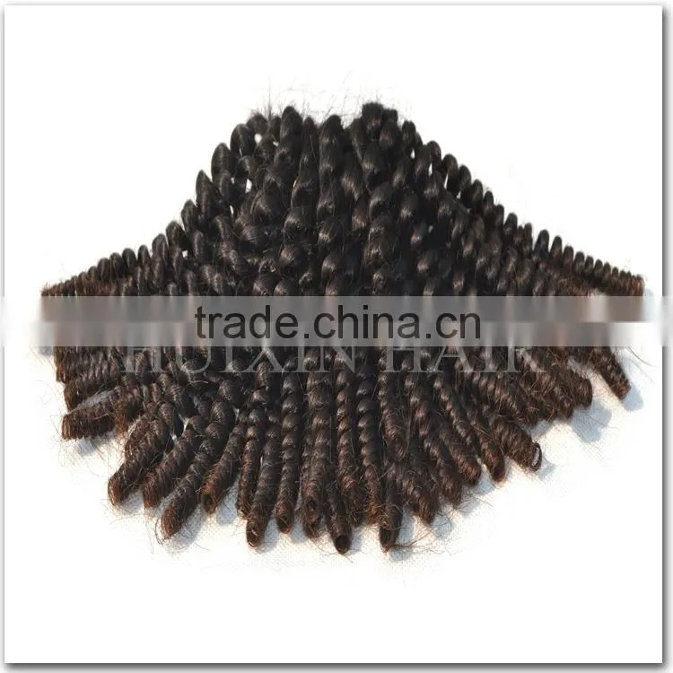 Afro Kinky Curly Human Hair weave Blonde Hair 16inches Peruvian