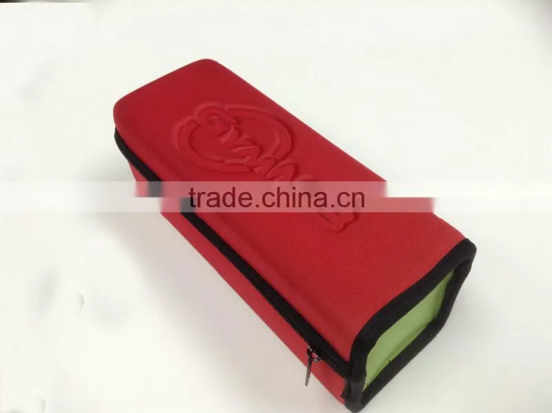 GC---Providing low cost red fabric unique design new eva carrying wine bag
