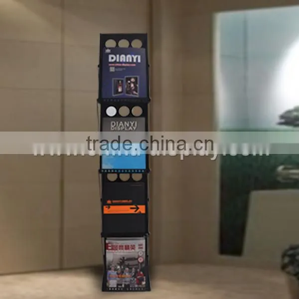 Free standing brochure display rack, Folding brochure stand