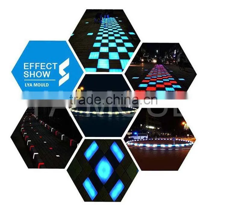plastic LED lighting kerb stone curbstone from China factory