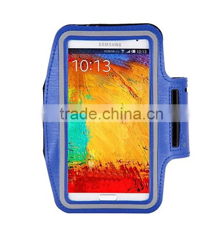 2015 best mobile phone accessories soft lycra material sport stretch armband