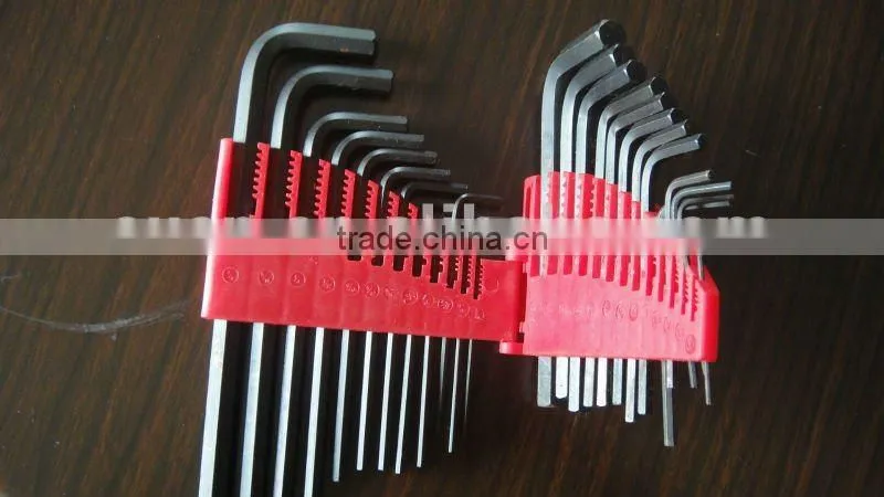 25PCS Black Finishing Metric and SAE Hex Key Wrench Set