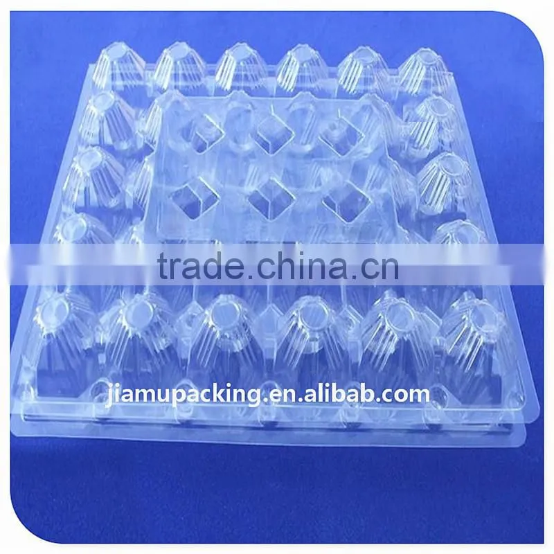 clear plastic chicken egg tray for thirty eggs