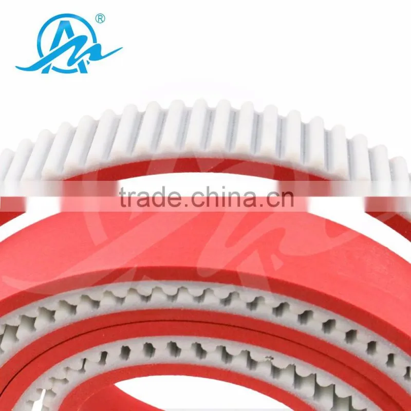 small htd 5M add red gule timing belt industrial rubber timing belts