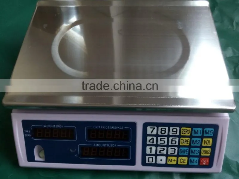 hot sale in market price computing scale 220V /digital electronic scale for trade