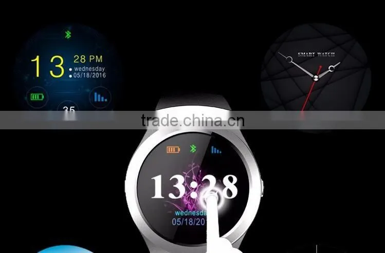 2016 New Product Smart Watch Android/IOS Digital-watch Bluetooth Reloj Inteligente SIM Round Heart Rate Monitor Watch Clock