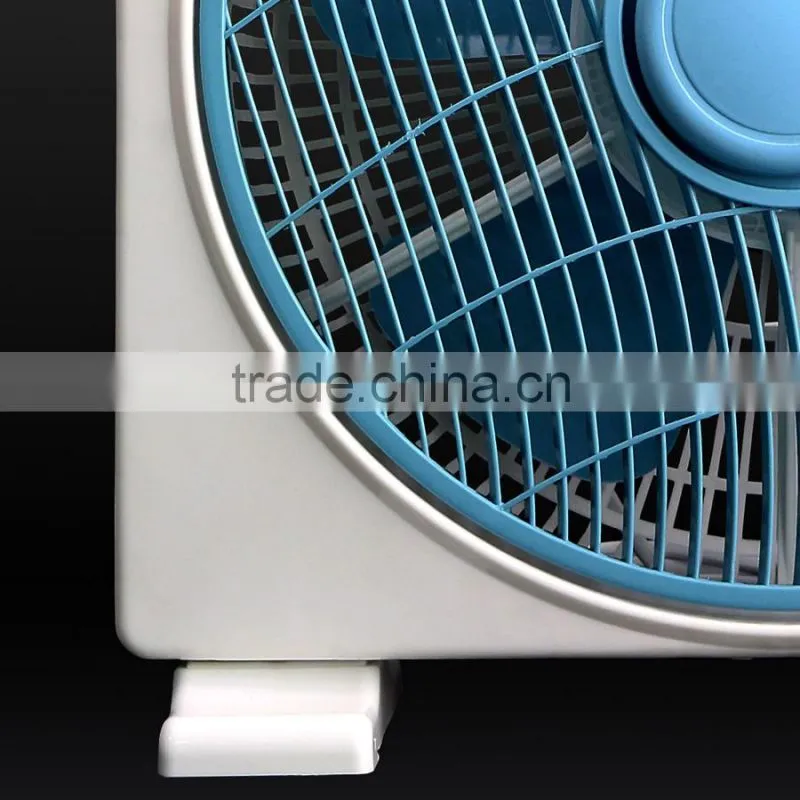 12 inch simple design electric plastic blue box fan