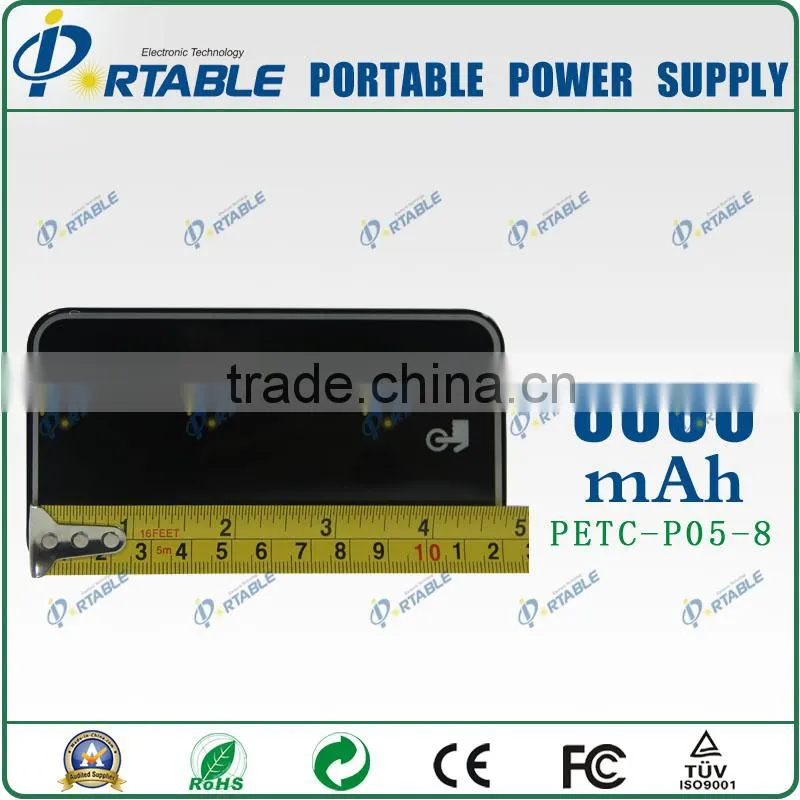colorful portable power bank with led light 8000mAh Power Bank Oem