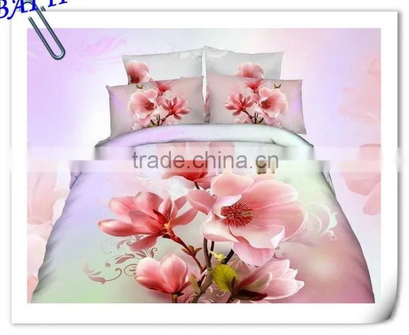 4 pcs home textile cotton bedding set blanket cover 3d duvet cover set bed linen set made in China