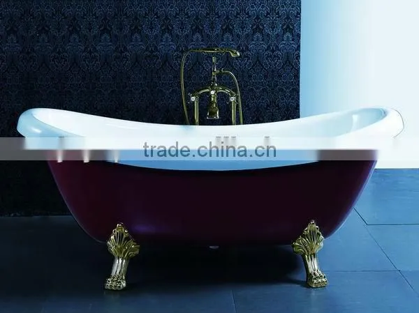 Deluxe Clawfoot Cast Iron color bathtubs