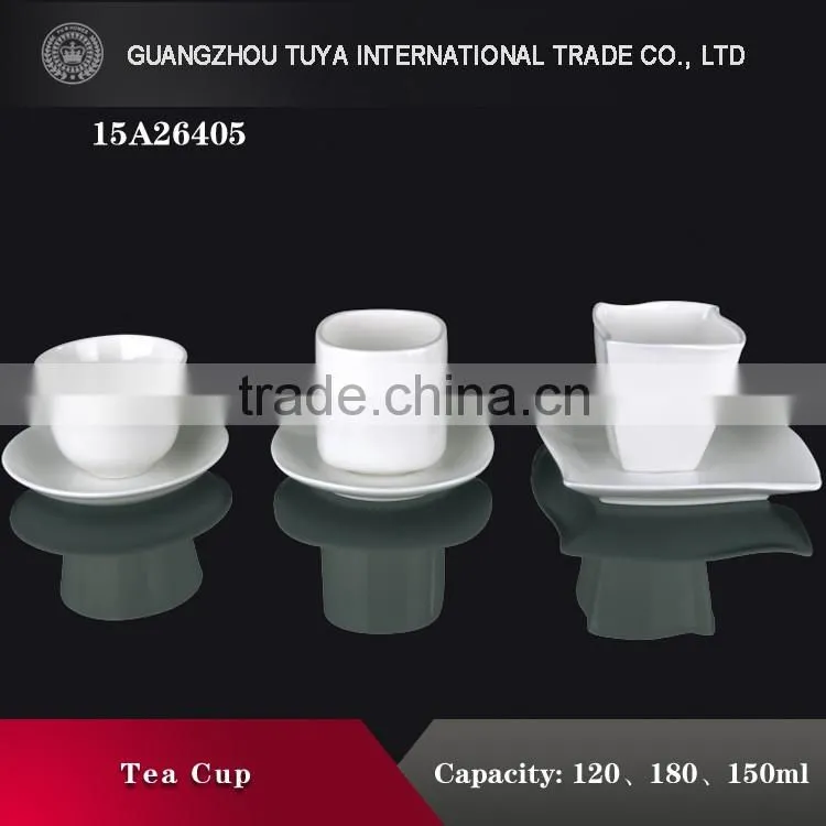 High quality ceramic cup dish, white ceramic cup of Chinese tea