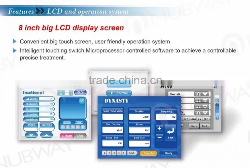 RF tube Fractional CO2 Laser Machine NBW-FII with vaginal handles