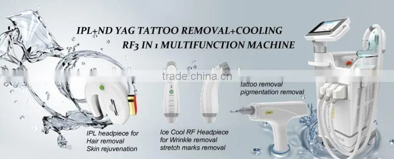 Professional OPT spot removal/RF skin rejuvenation/medical ND-yag tattoo removal
