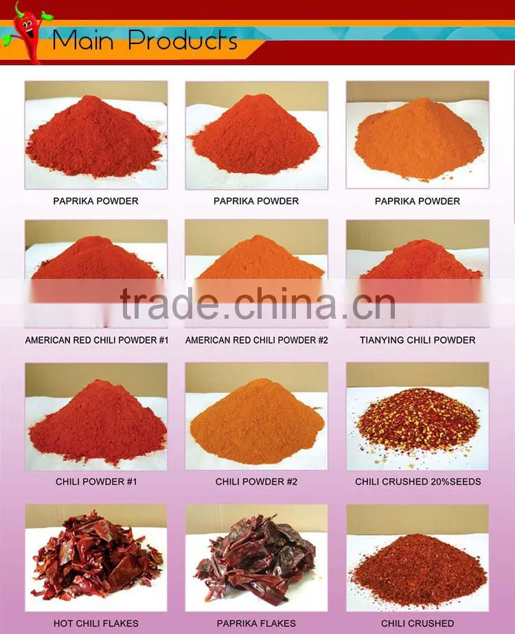 Chinese premium quality water-washed carton package paprika