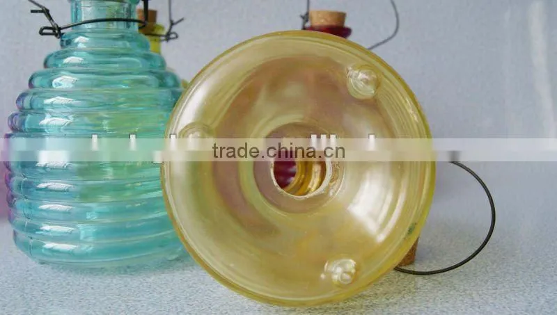 beautiful colored glass wasp catcher