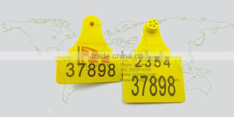 visual cattle laser ear tags 78*56 mm