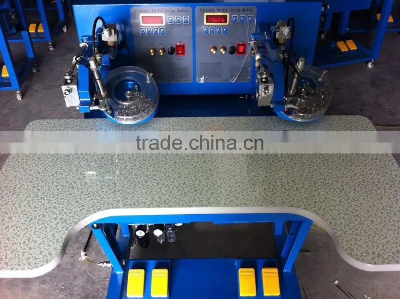 Double head rhinestone setting machine stone fixing machine