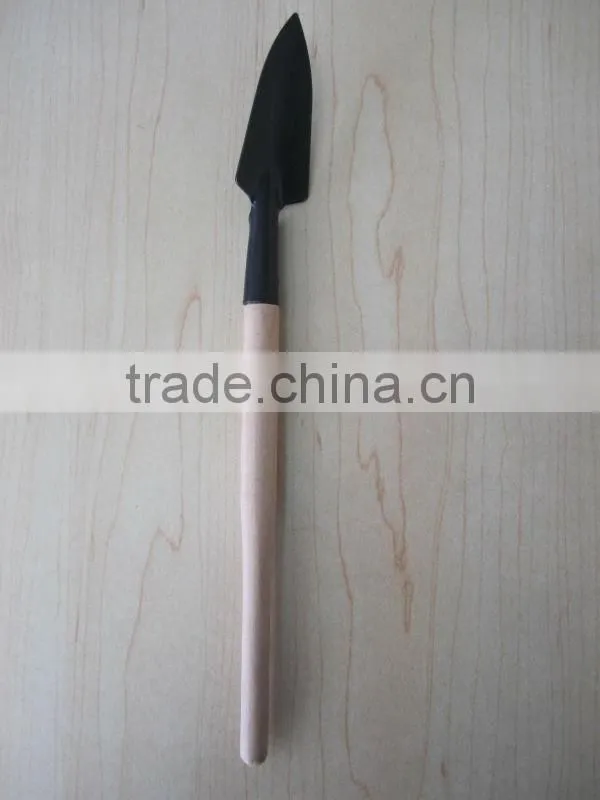 iron shovel with wooden handle garden tool rake shovel spade