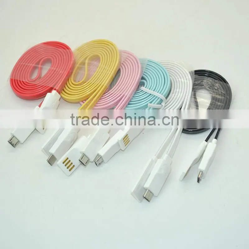 1m LED USB Cable Micro USB Cable With Led Light for iPhone Smile Face USB data charging cable charger lines for iphone 4 4s