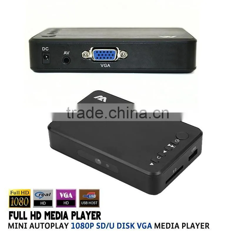 1080P HDMI SD/USB full HD Mini Media Player MKV/RM/RMVB(blue)EU/US optional