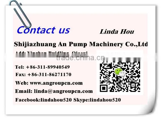 cantilevered centrifugal Rubber lined slurry pump for coal washing