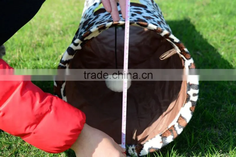 cute cat tunnel with two play holes