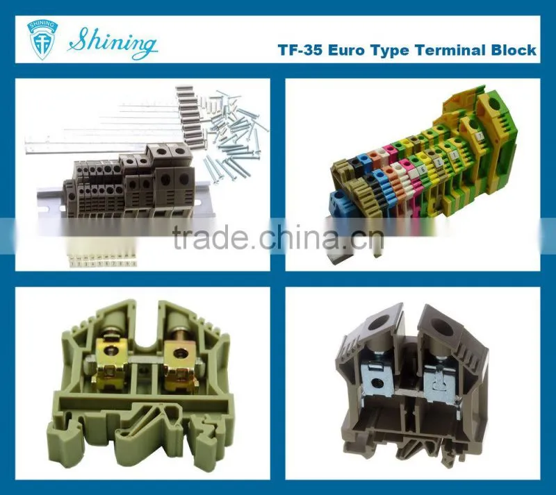 TF-35 Euro Type 600V 110A Screw Clamp 35mm Din Cable Connector
