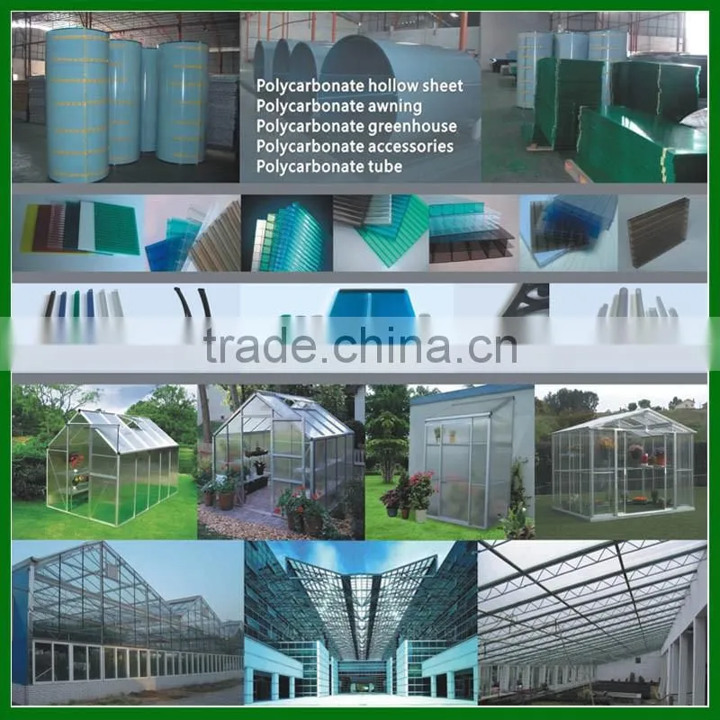 American 800mm outdoor pc sheet awning &canopy