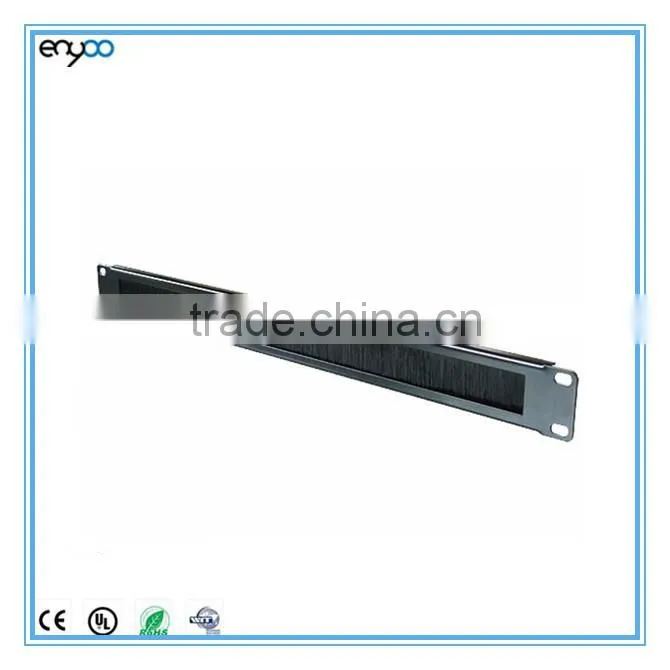 1U brush cable entry panel ,cable tidy brush panel for 19" rack cabinet