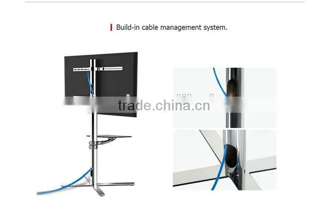 LCD LED TV Stand with Universal Mounting System Stainless Steel TV Stand
