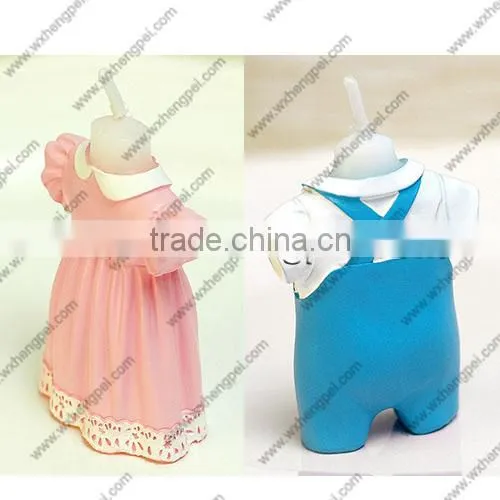 Wedding / Birthday Baby Bib Dress Candle Favor