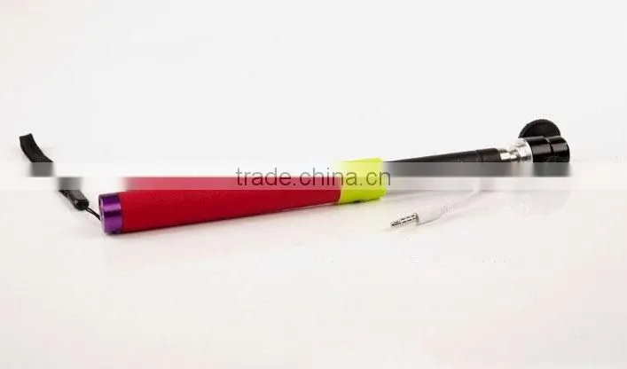 2016 popular selfie stick with bluetooth shutter button, selfie monopod, selfie holder for travel tourism
