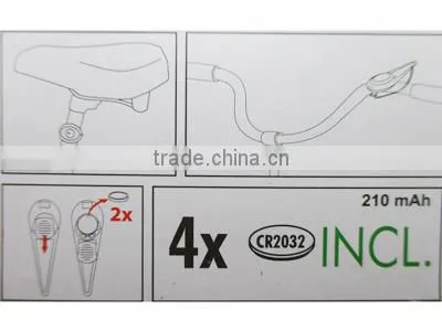 Cheapest Chinese bike bicycle laser beam rear bicycle tail light