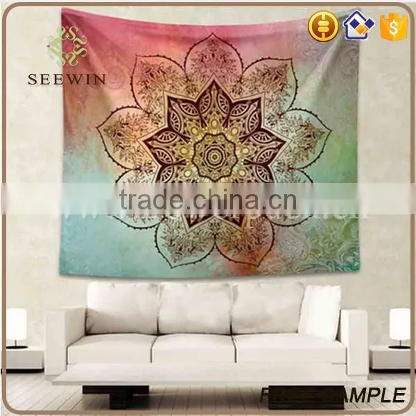 home decoration indian printed tapestry wholesale mandala elephant