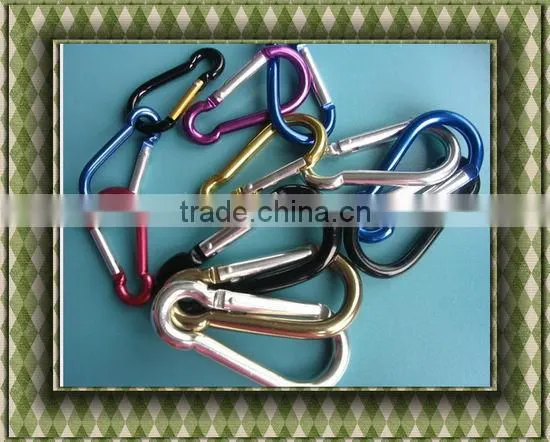 Gold Heart Shape Aluminum Carabiner