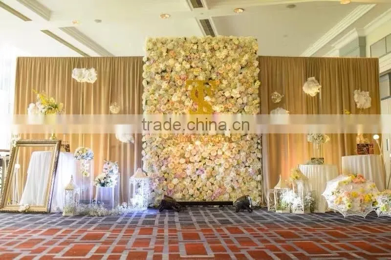 Wedding artificial rose flowers for wall decoration
