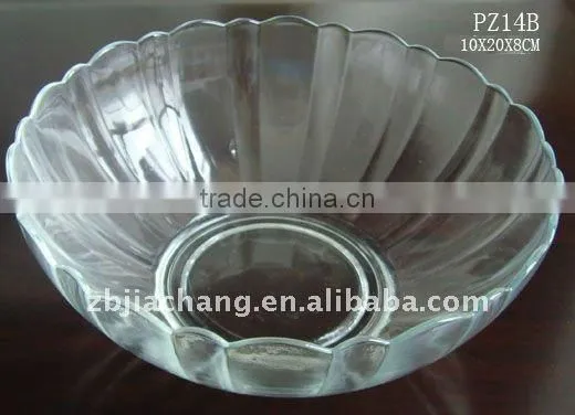 Crystal glass bowl