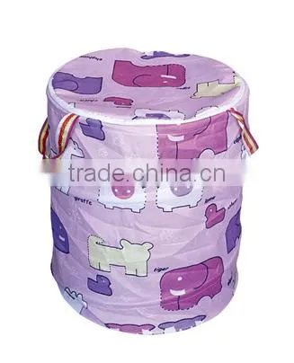 Cotton Polyester Pop-up Laundry Hamper with Handle