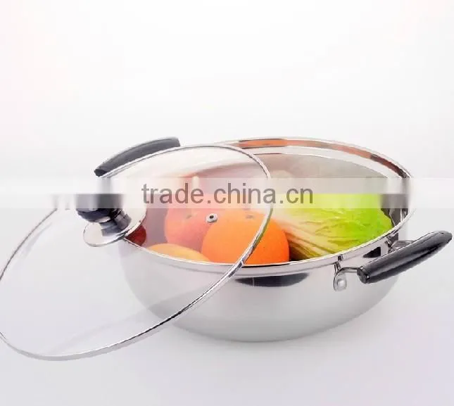 stainless steel casserole pot/cooking pot/soup pot