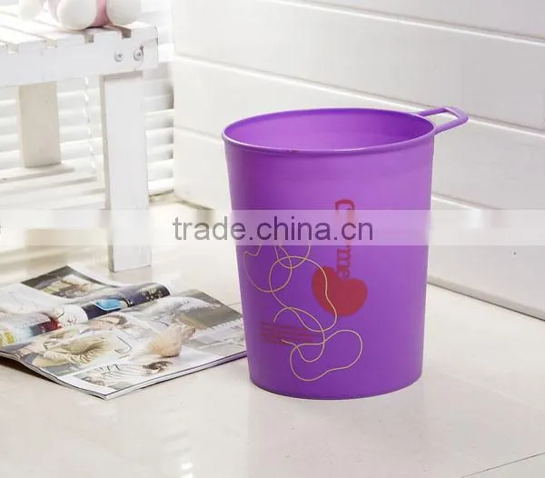 YM-0291 Plastic trash can with handle