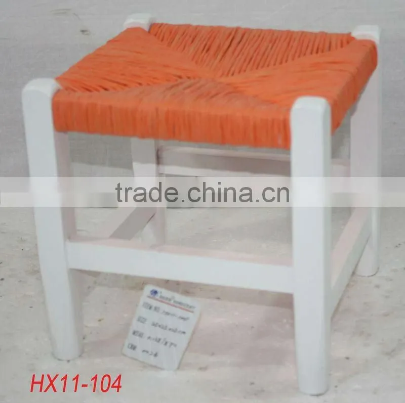 Vintage wooden seat stool for children