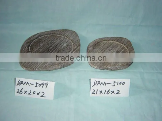 useful carbonized wooden plate,food container
