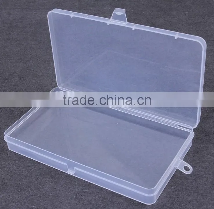 Clear Polypropylene Mini Storage box with Hinged Lid,Snap Closure