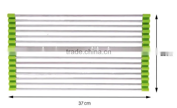 Stainless steel Kitchen Storage Rack Foldable Draining Rack