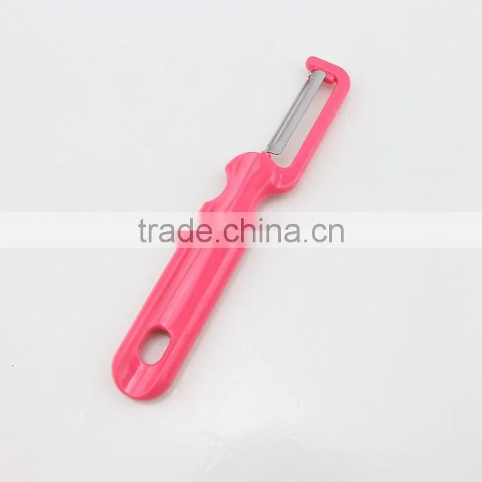 Plastic Flat Handle Stainless Steel Blade Vegetable Peeler