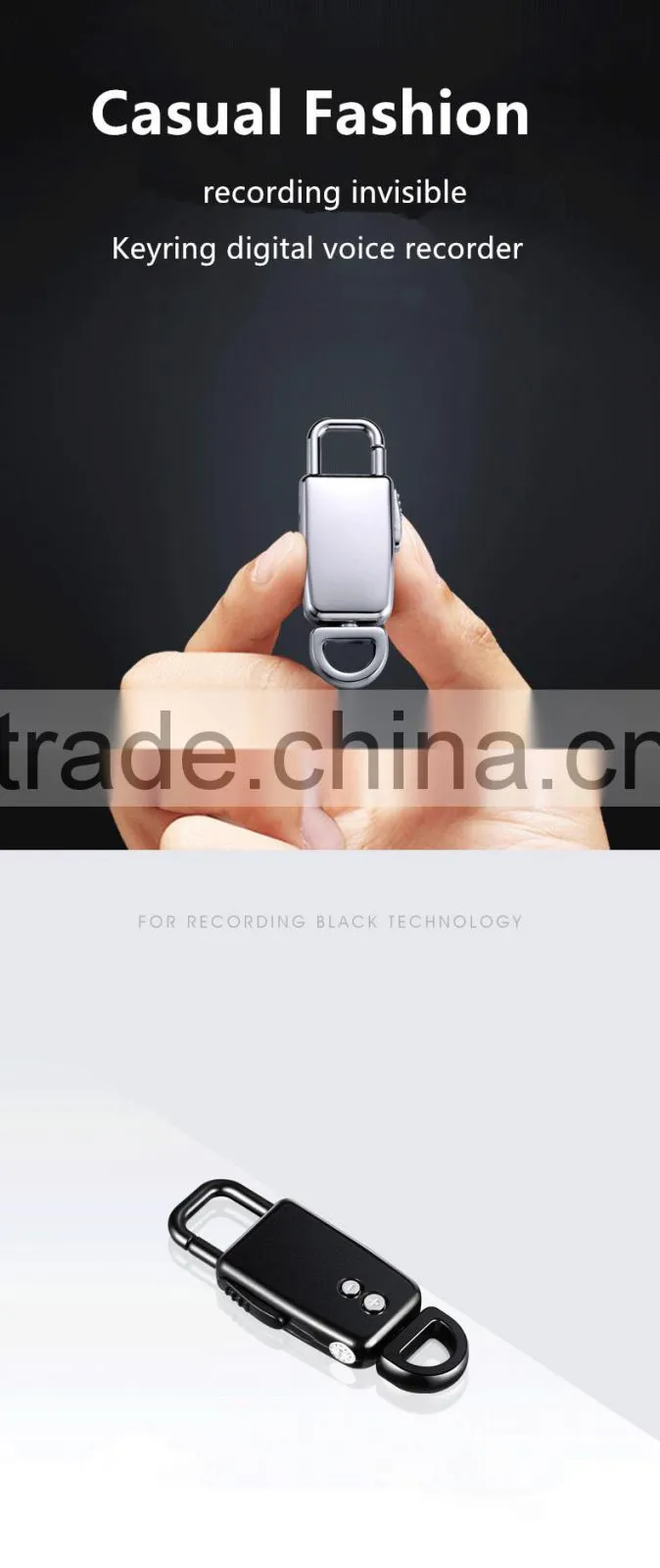 Voice Recorder Digital 8gb Audio Dictaphone Mp3 Player Usb Rechargeable Spy New