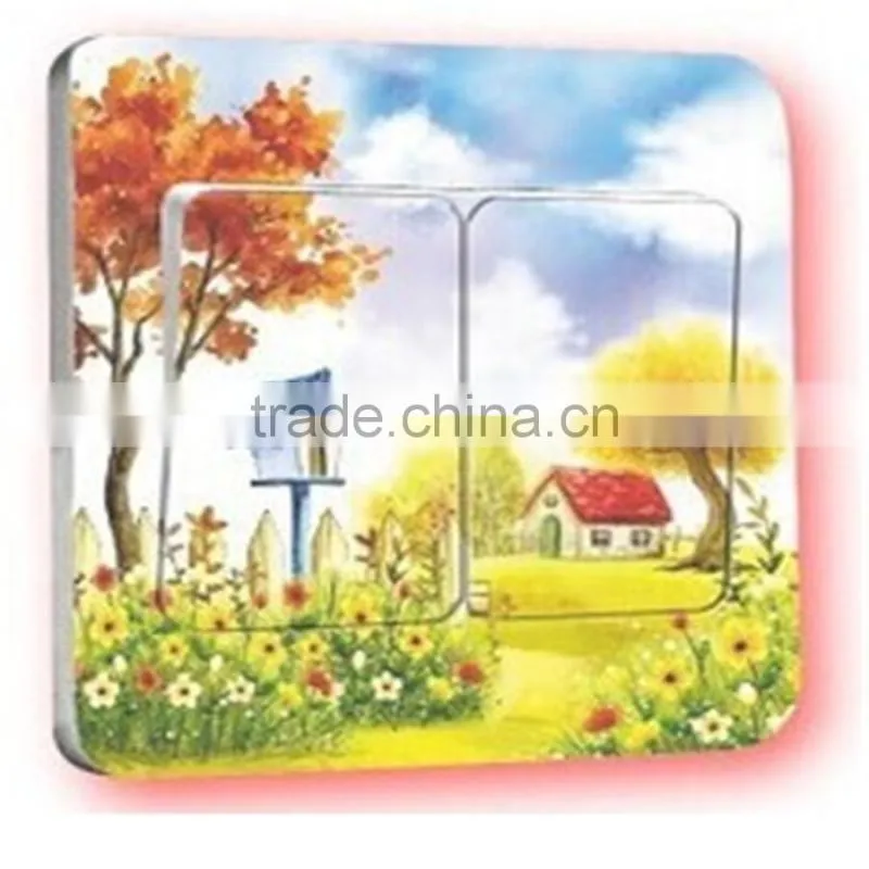 Fashion decorative wall sticker , waterproof bedroom switch stick