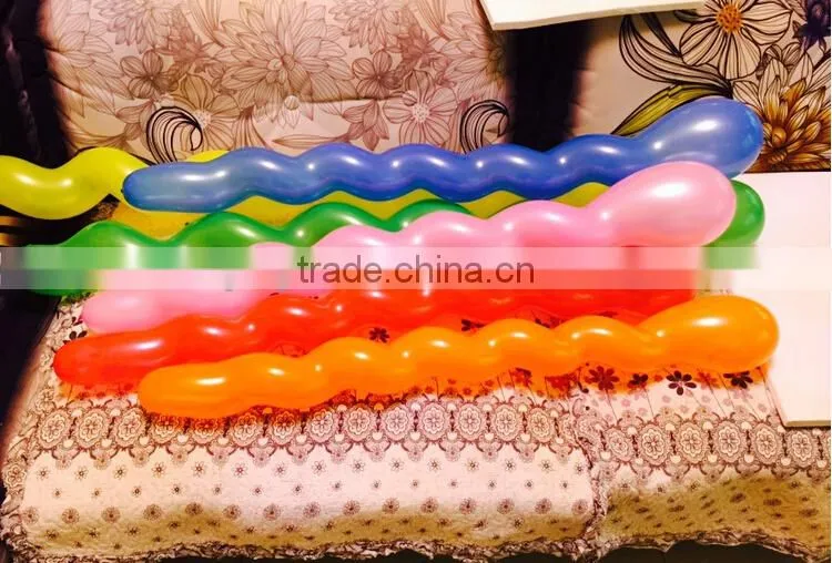 Factory Direct Selling Inflatable Natural Latex Twist Balloon Magic Rocket Balloon Long Shape Party Balloon